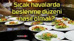 Sıcak havalarda beslenme düzeni nasıl olmalı?