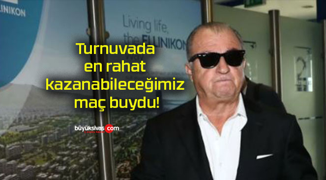 Turnuvada en rahat kazanabileceğimiz maç buydu!