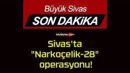 Sivas’ta “Narkoçelik-28” operasyonu!