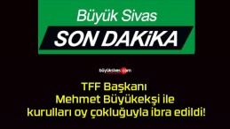 TFF Başkanı Mehmet Büyükekşi ile kurulları oy çokluğuyla ibra edildi!