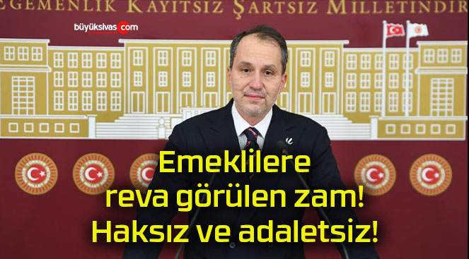 Emeklilere reva görülen zam! Haksız ve adaletsiz!