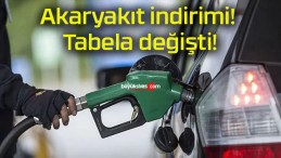 Akaryakıt indirimi! Tabela değişti!