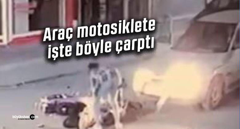 Sivas’ın Yıldızeli ilçesinde araç ile motosiklet çarpıştı