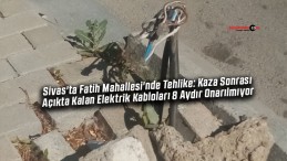 Sivas’ta Fatih Mahallesi’nde Tehlike Saçan Elektrik Kabloları