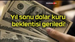 Yıl sonu dolar kuru beklentisi geriledi!