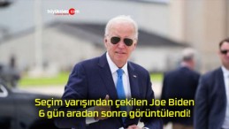 Seçim yarışından çekilen Joe Biden, 6 gün aradan sonra görüntülendi!