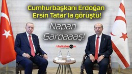 Cumhurbaşkanı Erdoğan Ersin Tatar’la görüştü!