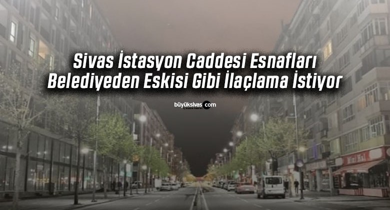 Sivas İstasyon Caddesi Esnafları Belediyeden İlaçlama İstiyor