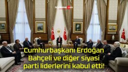 Cumhurbaşkanı Erdoğan, Bahçeli ve diğer siyasi parti liderlerini kabul etti!