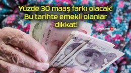 Yüzde 30 maaş farkı olacak! Bu tarihte emekli olanlar dikkat!