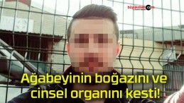 Ağabeyinin boğazını ve cinsel organını kesti!