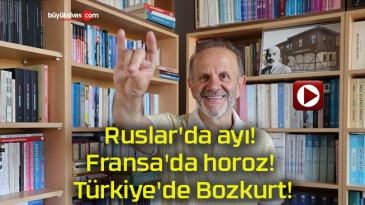 Ruslar’da ayı! Fransa’da horoz! Türkiye’de Bozkurt!