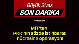 MİT’ten PKK’nın sözde istihbarat hücresine operasyon!