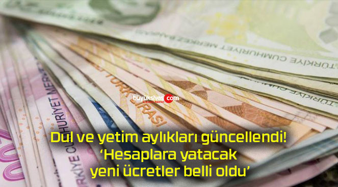 Dul ve yetim aylıkları güncellendi! ‘Hesaplara yatacak yeni ücretler belli oldu’