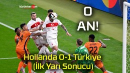 Hollanda 0-1 Türkiye (İlk Yarı Sonucu)