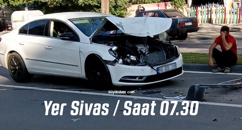 Sivas’ta sabah saat 07.30’da trafik kazası…