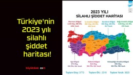 Türkiye’nin 2023 yılı silahlı şiddet haritası!