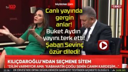 Canlı yayında gergin anlar! Buket Aydın yayını terk etti! Şaban Sevinç özür diledi!