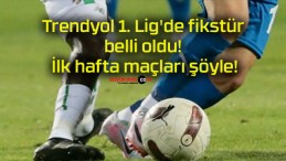 Trendyol 1. Lig’de fikstür belli oldu! İlk hafta maçları şöyle!