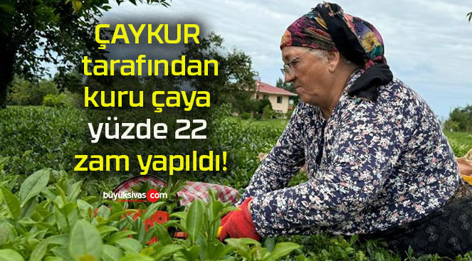 ÇAYKUR tarafından kuru çaya yüzde 22 zam yapıldı!