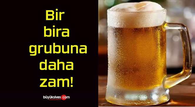 Bir bira grubuna daha zam!