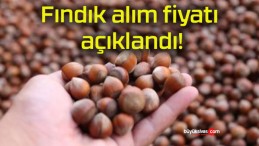 Fındık alım fiyatı açıklandı!