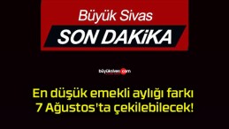 En düşük emekli aylığı farkı 7 Ağustos’ta çekilebilecek!