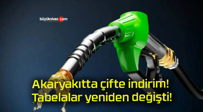 Akaryakıtta çifte indirim! Tabelalar yeniden değişti!