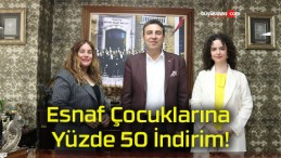 Esnaf Çocuklarına Yüzde 50 İndirim!