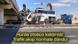 Hurda otobüs kaldırıldı! Trafik akışı normale döndü!