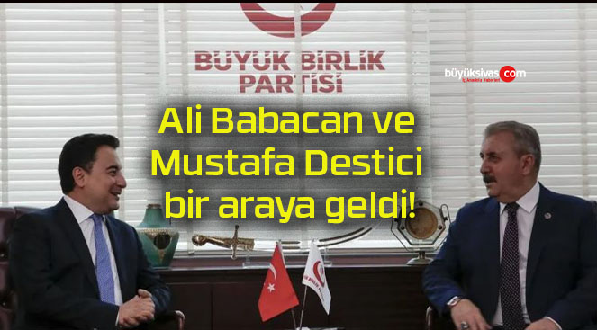 Ali Babacan ve Mustafa Destici bir araya geldi!