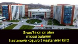 Sivas’ta cır cır olan midesi bulanan hastaneye koşuyor! Hastaneler kilit!