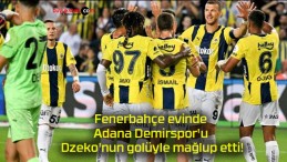 Fenerbahçe evinde Adana Demirspor’u Dzeko’nun golüyle mağlup etti!