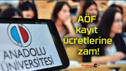 AÖF kayıt ücretlerine zam!