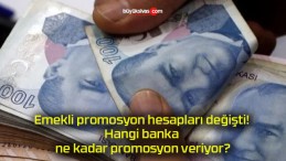 Emekli promosyon hesapları değişti! Hangi banka ne kadar promosyon veriyor?