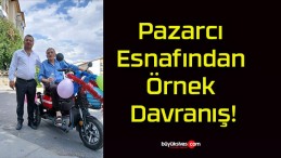 Pazarcı Esnafından Örnek Davranış!