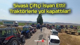 Sivaslı Çiftçi İsyan Etti! Traktörlerle yol kapattılar!