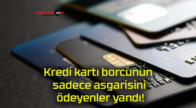 Kredi kartı borcunun sadece asgarisini ödeyenler yandı!