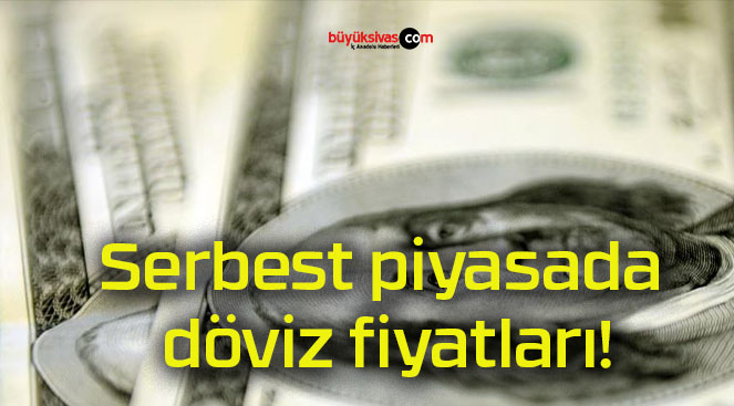 Serbest piyasada döviz fiyatları!