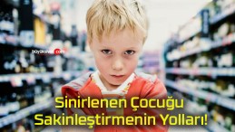 Sinirlenen Çocuğu Sakinleştirmenin Yolları!