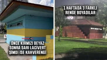 Sivas Belediyesi 1 haftada 3 kez tuvaletleri boyadı