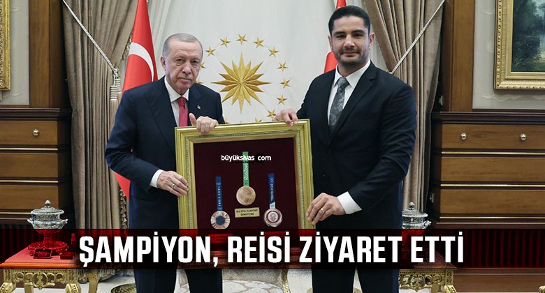 Olimpiyat Şampiyonu Taha Akgül Başkan Erdoğan’a Ziyaret