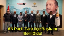 AK Parti Zara İlçe Başkanı Belli Oldu!