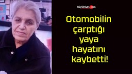 Otomobilin çarptığı yaya hayatını kaybetti!