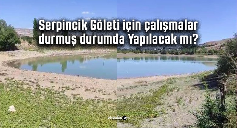 Serpincik Göleti için çalışmalar durmuş durumda… Yapılacak mı?