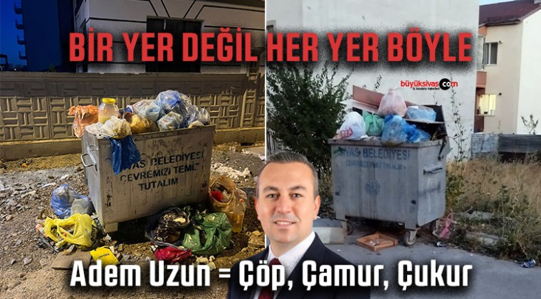 Sivas’ta Temizlik Krizi Büyüyor! Şehir Çöplerle Boğuşuyor