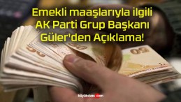 Emekli maaşlarıyla ilgili AK Parti Grup Başkanı Güler’den Açıklama!