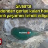 Sivas’ta madenden geriye kalan havuz canlı yaşamını tehdit ediyor!