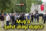 Muş’a şehit ateşi düştü!