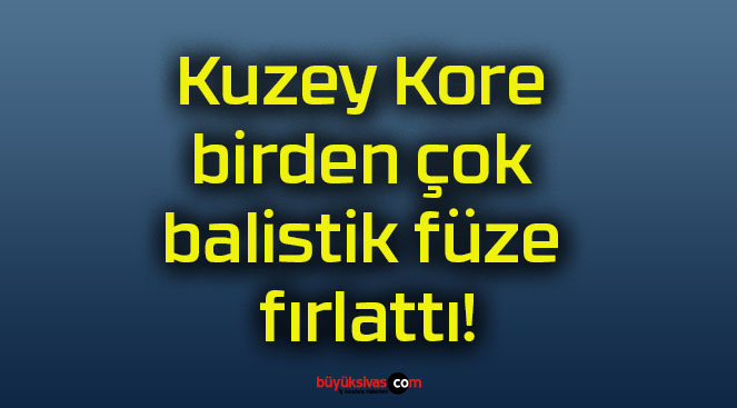 Kuzey Kore birden çok balistik füze fırlattı!